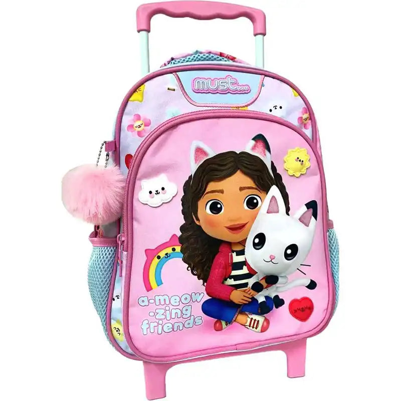 Must Σχολική Τσάντα Τρόλεϊ Νηπίου Gabbys Dollhouse A-Meow-Zing Friends 2 Θήκες (000574062)