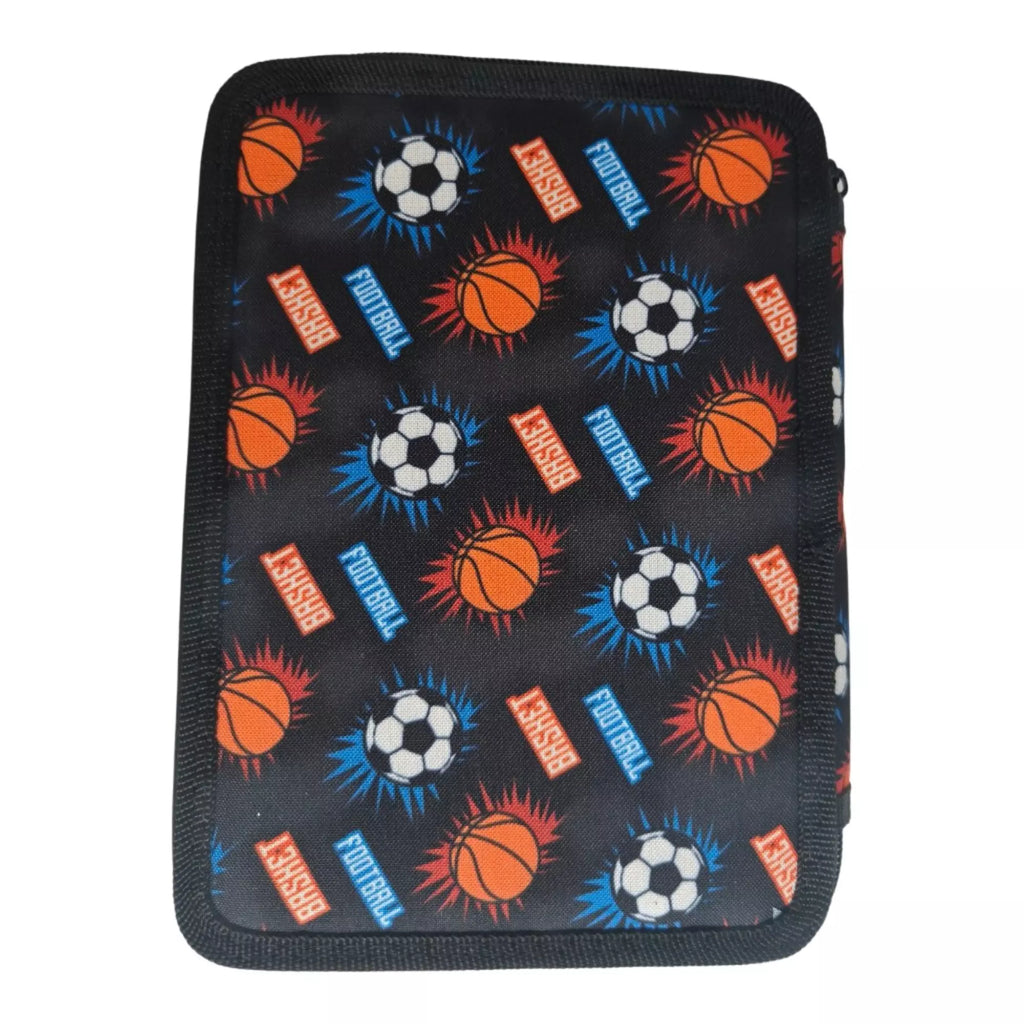 Σχολική Κασετίνα Διπλή Γεμάτη Must Team Football Vs Basketball 000587580