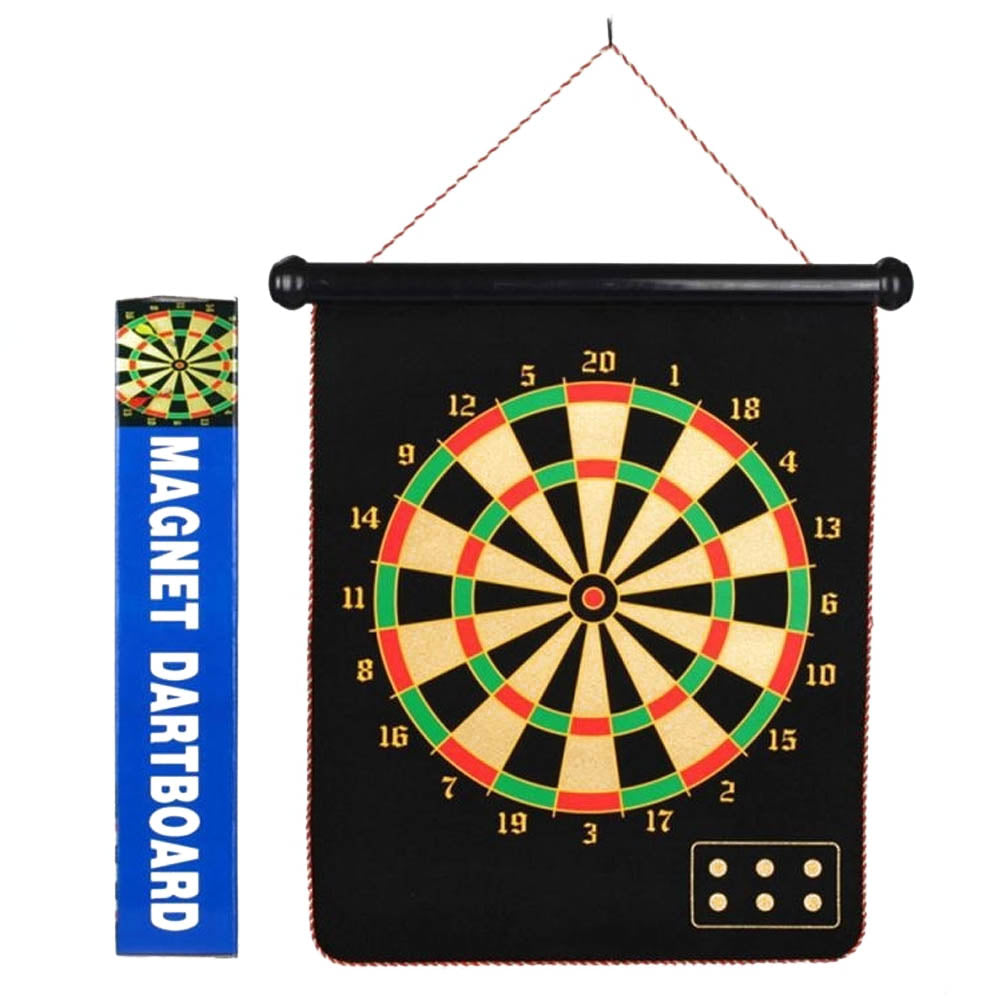 Zita Toys Magnet Dartboard Μαγνητικός Στόχος Διπλής Όψης Με 6 Βελάκια (005.666)