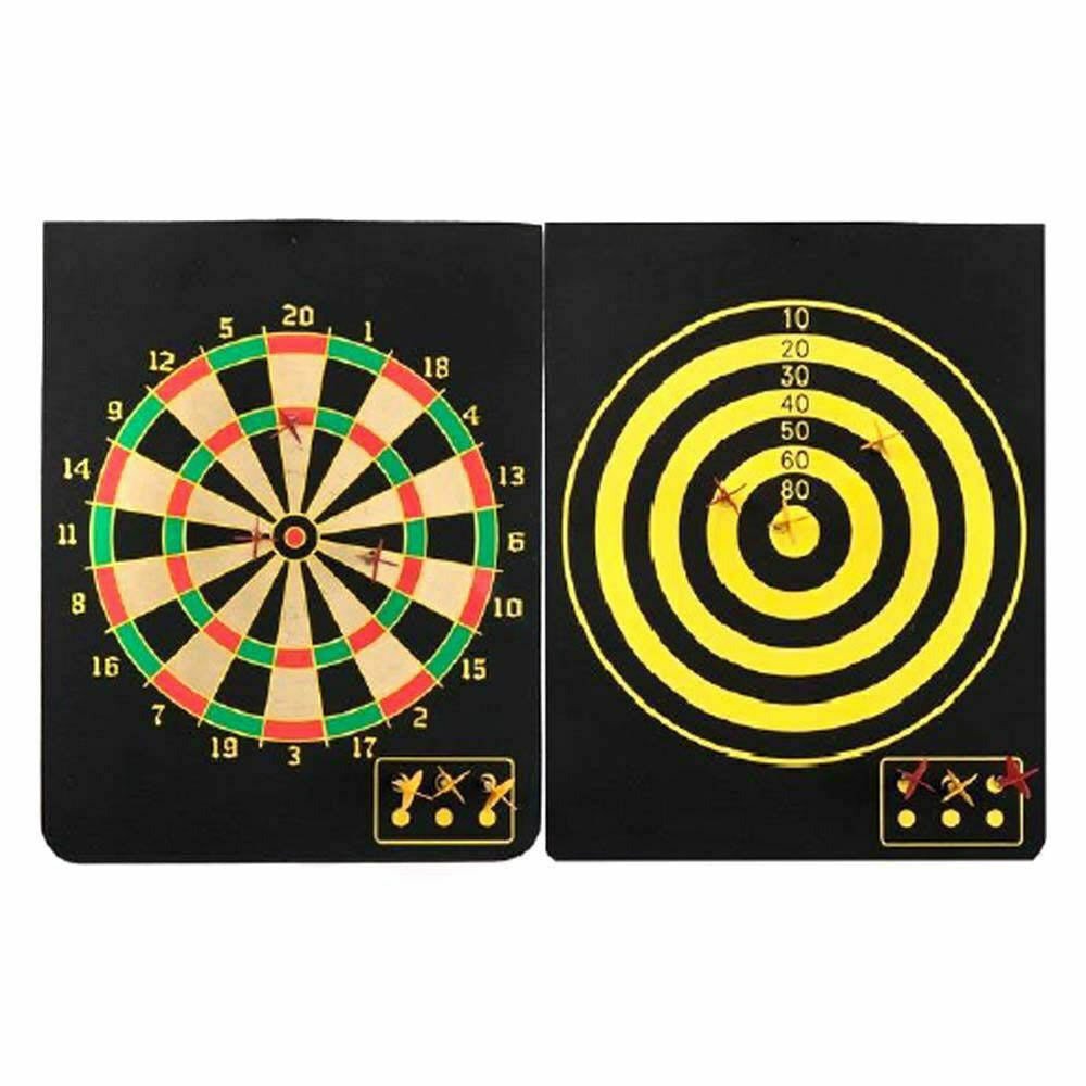 Zita Toys Magnet Dartboard Μαγνητικός Στόχος Διπλής Όψης Με 6 Βελάκια (005.666)
