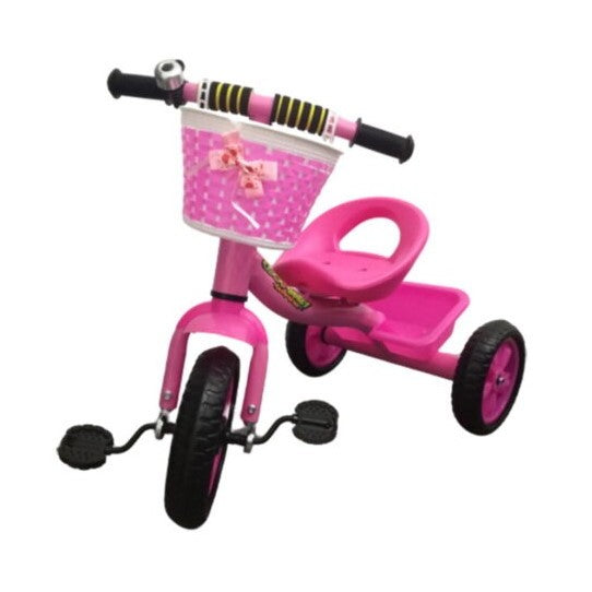 Τρίτροχο Ποδήλατο Μπλε Μεταλλικό Με 2 Καλάθια & Κουδούνι (017.505BC-B)