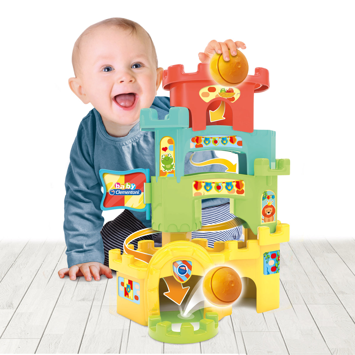 Baby Clementoni Play For Future Βρεφικό Παιχνίδι Πυραμίδα Με Μπάλα Για 10-36 Μηνών 1000-17226