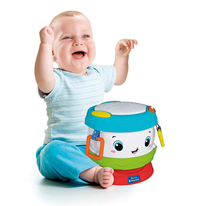 Baby Clementoni Βρεφικό Μουσικό Τύμπανο Με Δραστηριότητες Για 10-36 Μηνών 1000-17409