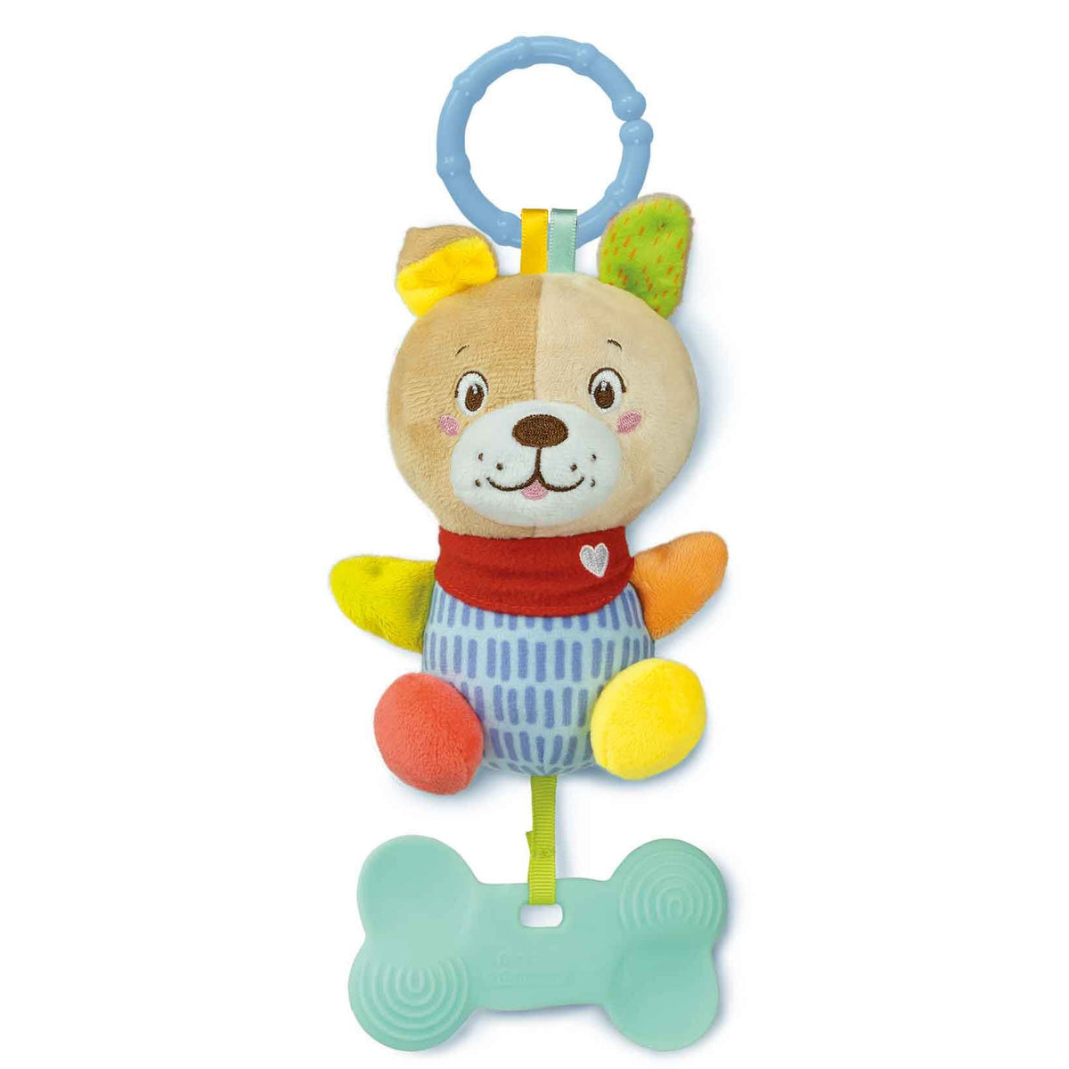 Baby Clementoni For You Βρεφική Κουδουνίστρα Μαλακό Σκυλάκι Για 0+ Μηνών 1000-17785