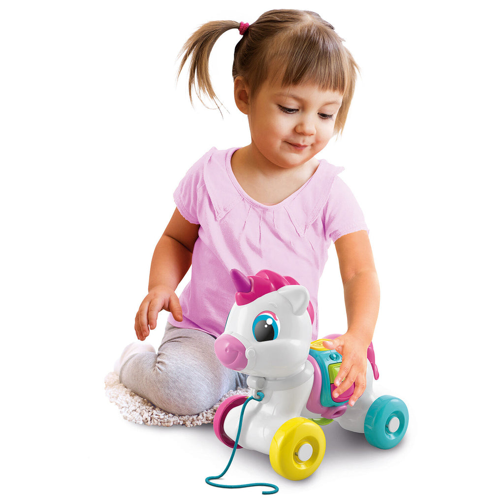 Baby Clementoni Βρεφικό Παιχνίδι Συρόμενο Μονόκερος Για 6-36 Μηνών 1000-17813