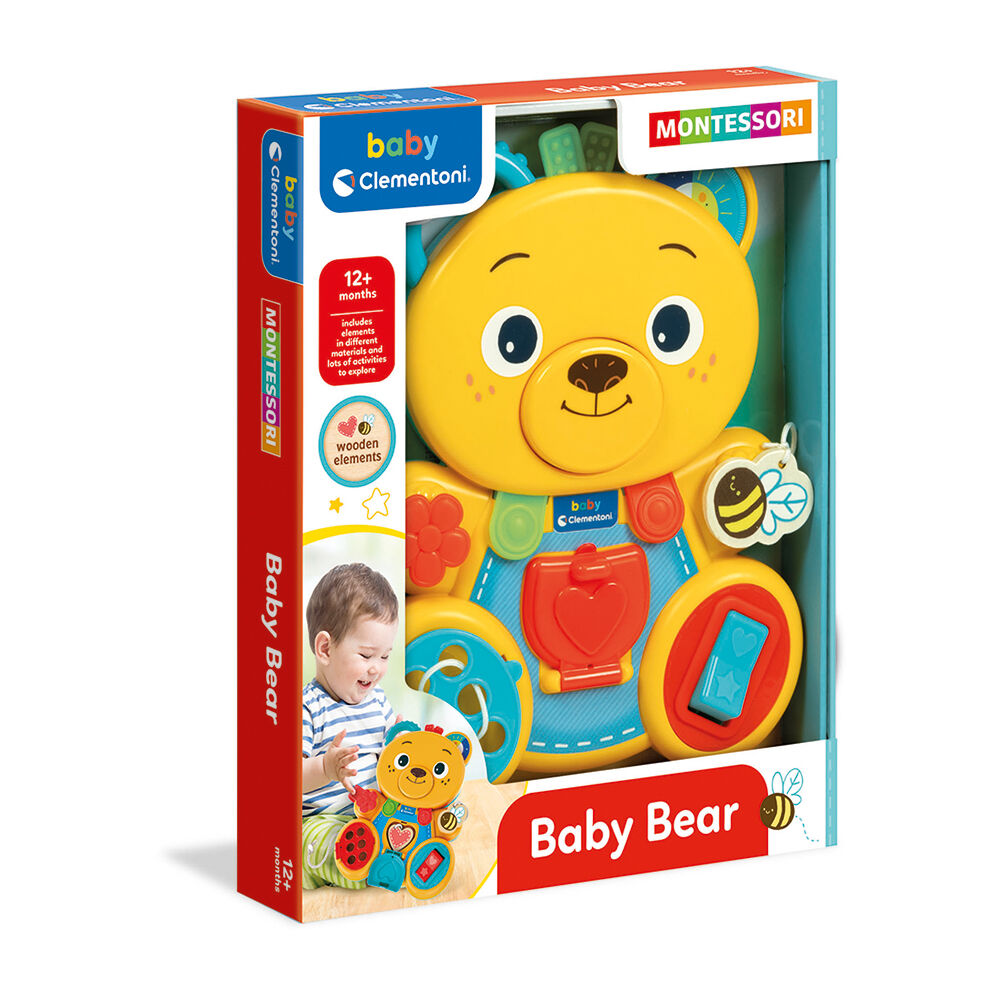 Baby Clementoni Βρεφικό Παιχνίδι Baby Bear Για 12+ Μηνών 1000-17856