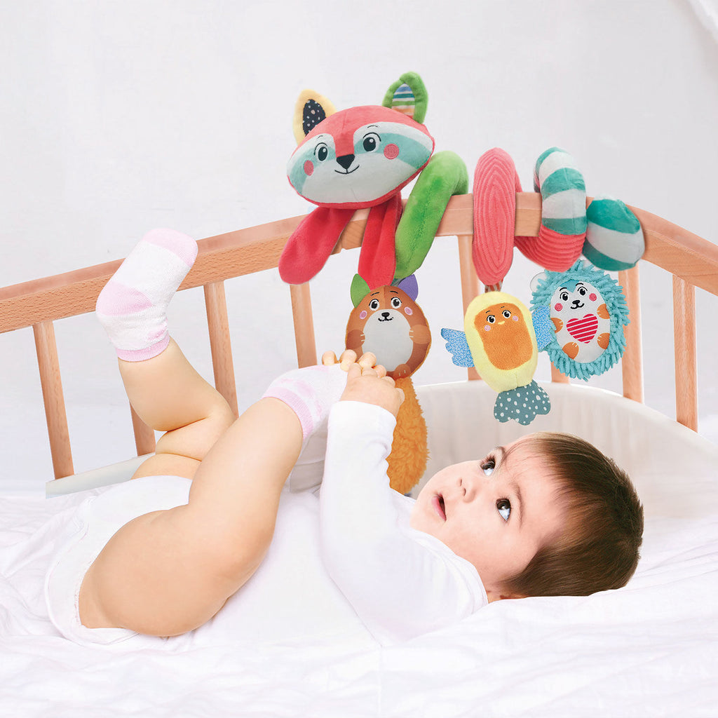 Baby Clementoni Βρεφικό Κρεμαστό Κούνιας Χαρούμενα Ζωάκια Για 0+ Μηνών 1000-17909