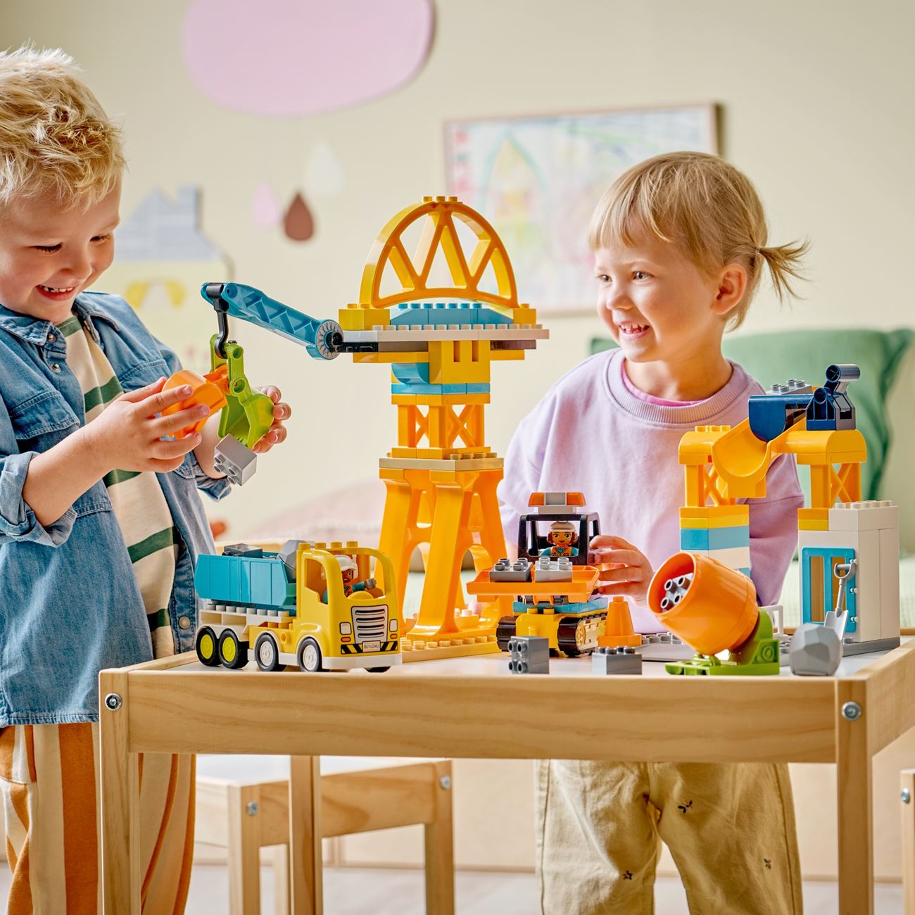 LEGO Duplo 3σε1 Εργοτάξιο και Οχήματα (10476)