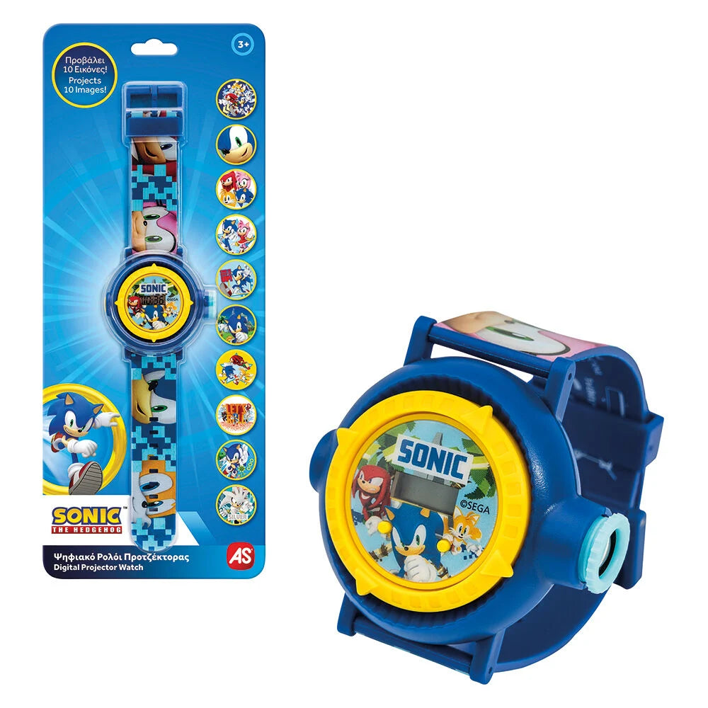 AS Παιδικό Ψηφιακό Ρολόι Προτζέκτορας Sonic Για 3+ Χρονών