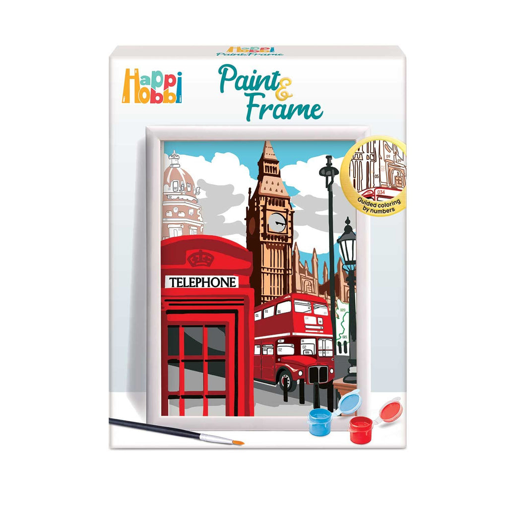 HappiHobbi Paint & Frame | Paint by Numbers - Majestic London | Για Ηλικίες 12+ Χρονών 41023