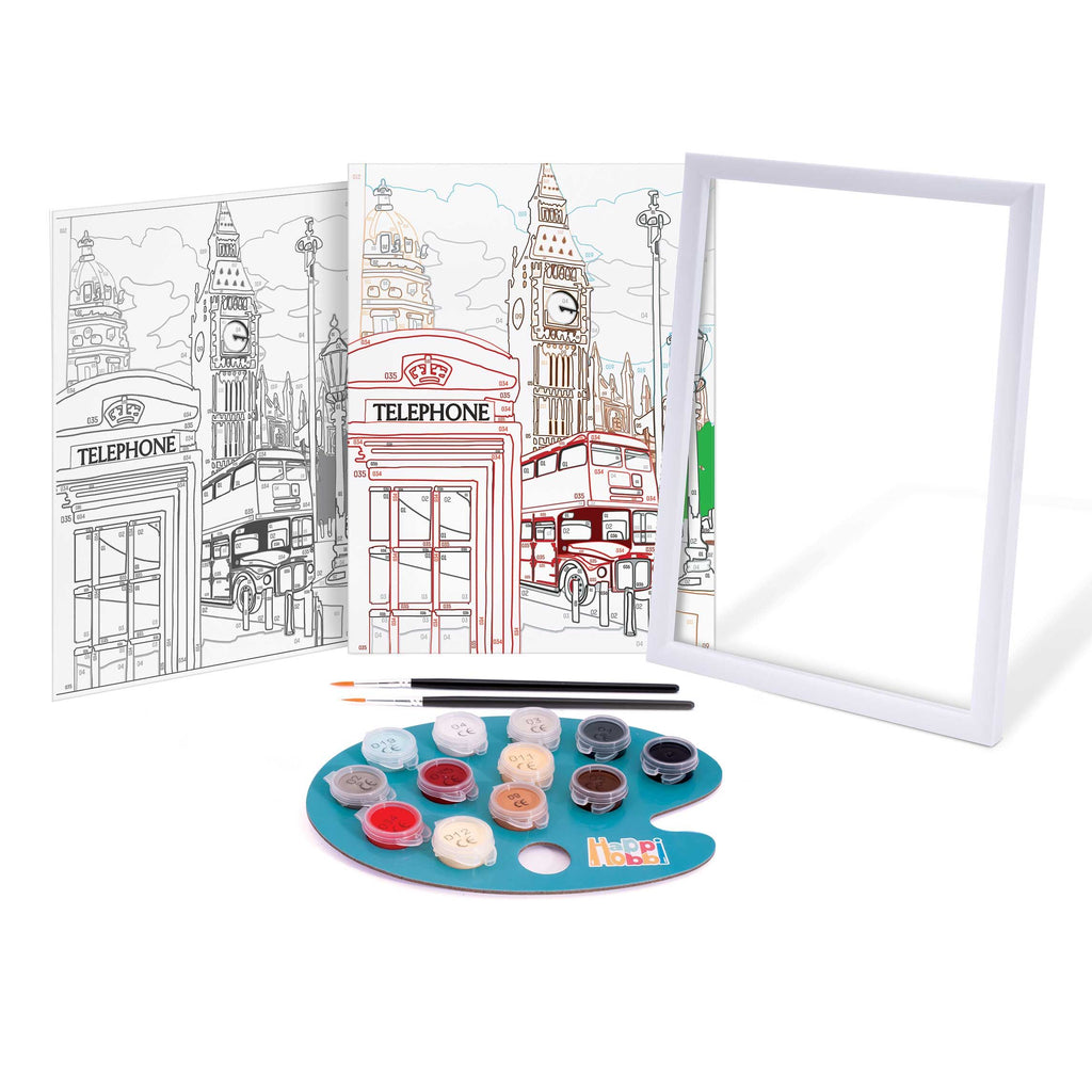 HappiHobbi Paint & Frame | Paint by Numbers - Majestic London | Για Ηλικίες 12+ Χρονών 41023