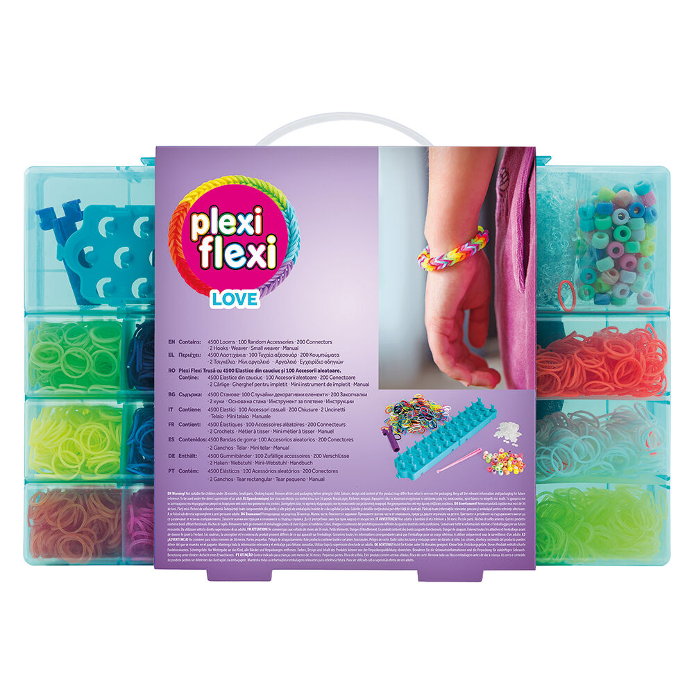 AS Plexi Flexi Love Μεγάλη Θήκη Με 4500 Λαστιχάκια & 100 Αξεσουάρ Για Ηλικίες 5+ Χρονών 1080-25575