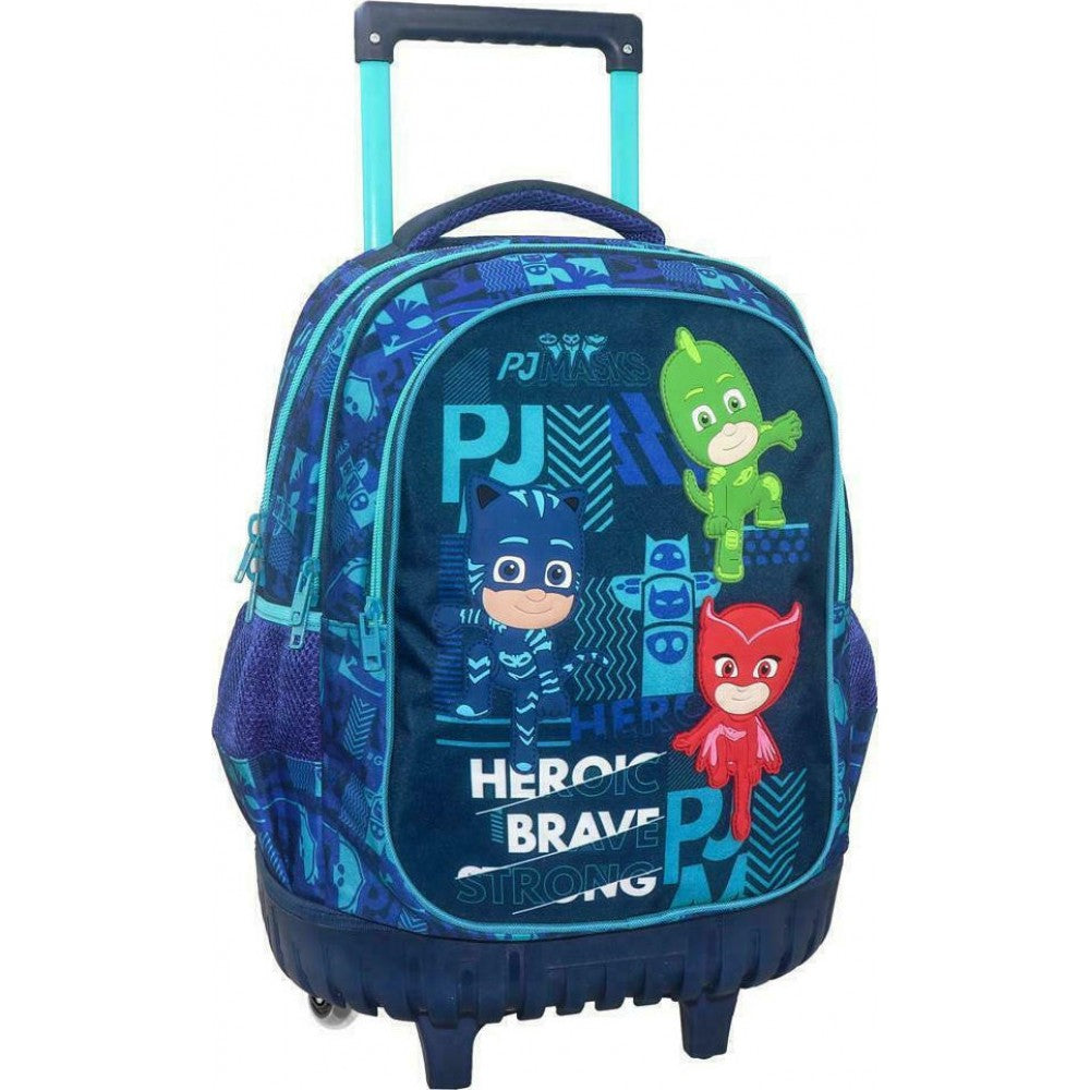 Διακάκης Pj Masks Hero Σχολική Τσάντα Τρόλεϊ Δημοτικού 000484195
