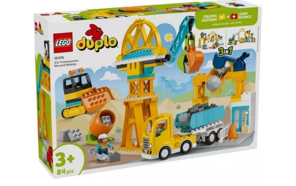 LEGO Duplo 3σε1 Εργοτάξιο και Οχήματα (10476)