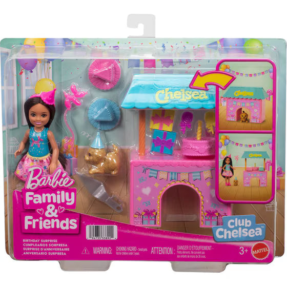 BARBIE® CLUB CHELSEA™ Πάρτι Γενεθλίων Κούκλα και Αξεσουάρ (JJB41)