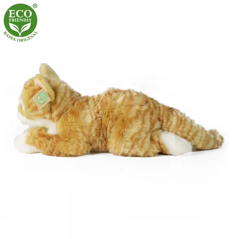 Rappa Λούτρινη Γάτα Ανοιχτό Καφέ Ξαπλωτή 40 εκ. Eco-Friendly (221161)