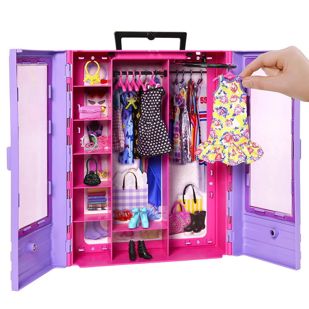 Barbie® Ντουλάπα Kούκλα και Σετ Παιχνιδιού (HJL66)