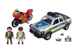 Αστυνομικό όχημα Pickup και μοτοσυκλέτα 71875