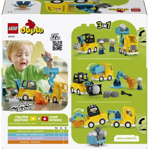 LEGO Duplo 3σε1 Οχήματα Κατασκευών (10475)