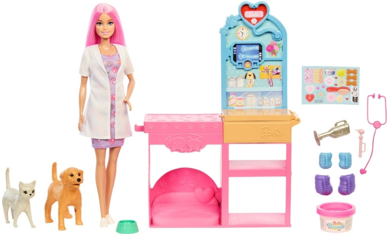 Barbie® Ιατρείο για Ζωάκια Κούκλα και Αξεσουάρ (JFX93)