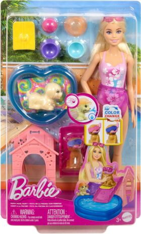 Barbie® Pool Party με Κουταβάκια (JBF35)