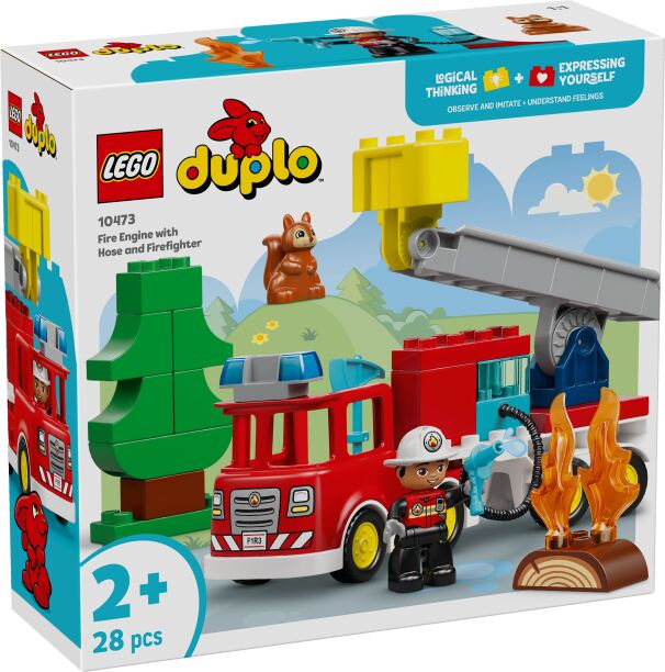 LEGO® Duplo Πυροσβεστικό Όχημα με Σωλήνα και Πυροσβέστη (10473)