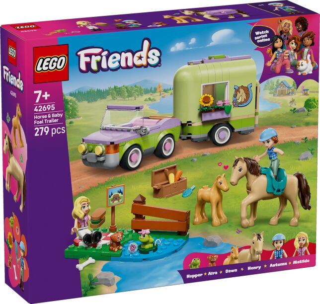 LEGO® Friends Horse & Baby Foal Trailer (42695)