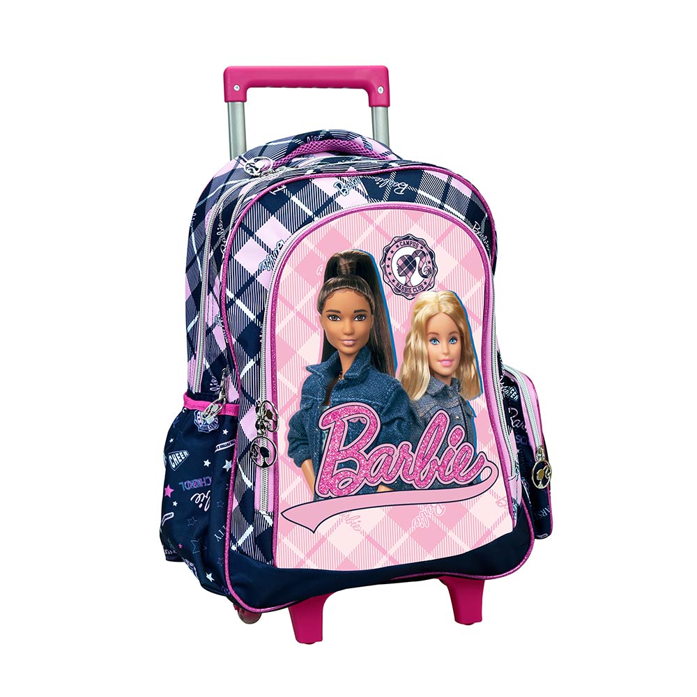 Gim Barbie Varsity Σχολική Τσάντα Τρόλεϊ Δημοτικού Ροζ 349-87074