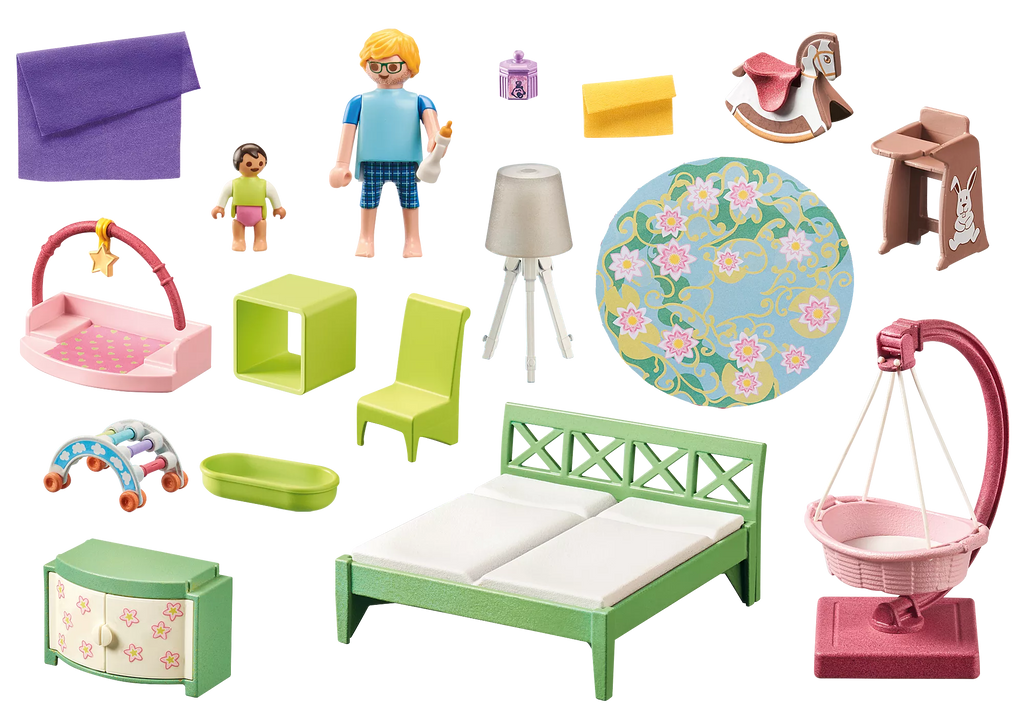 Playmobil Μοντέρνο υπνοδωμάτιο με κούνια 71609