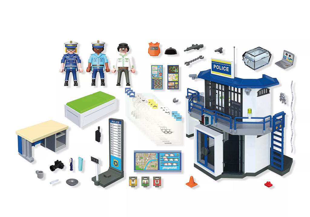Playmobil Αστυνομικό Τμήμα Με Δωμάτιο Ερευνών (71874)