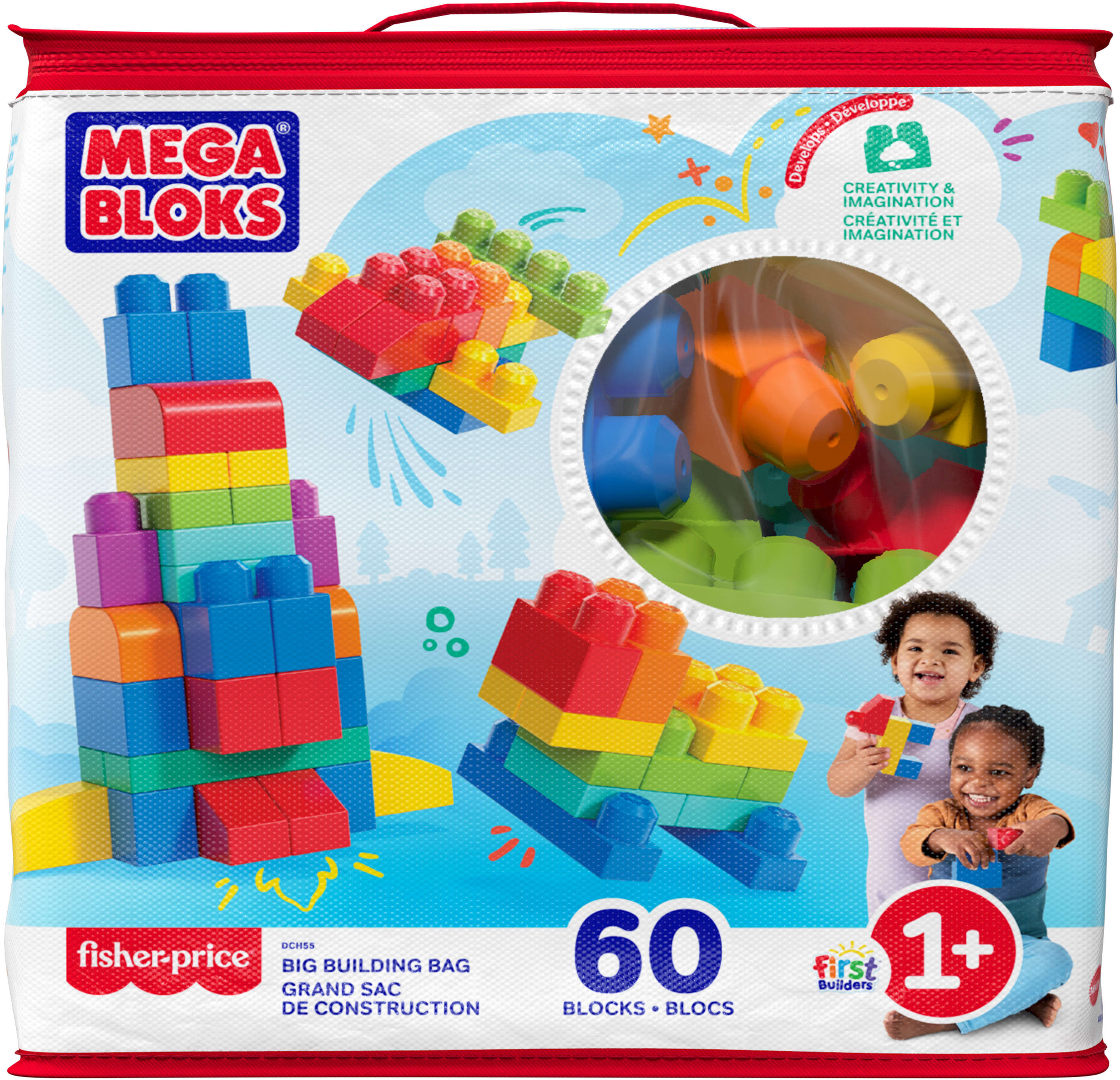 F.P. Mega Bloks Τουβλάκια-Τσάντα 60Τμχ (DCH55)