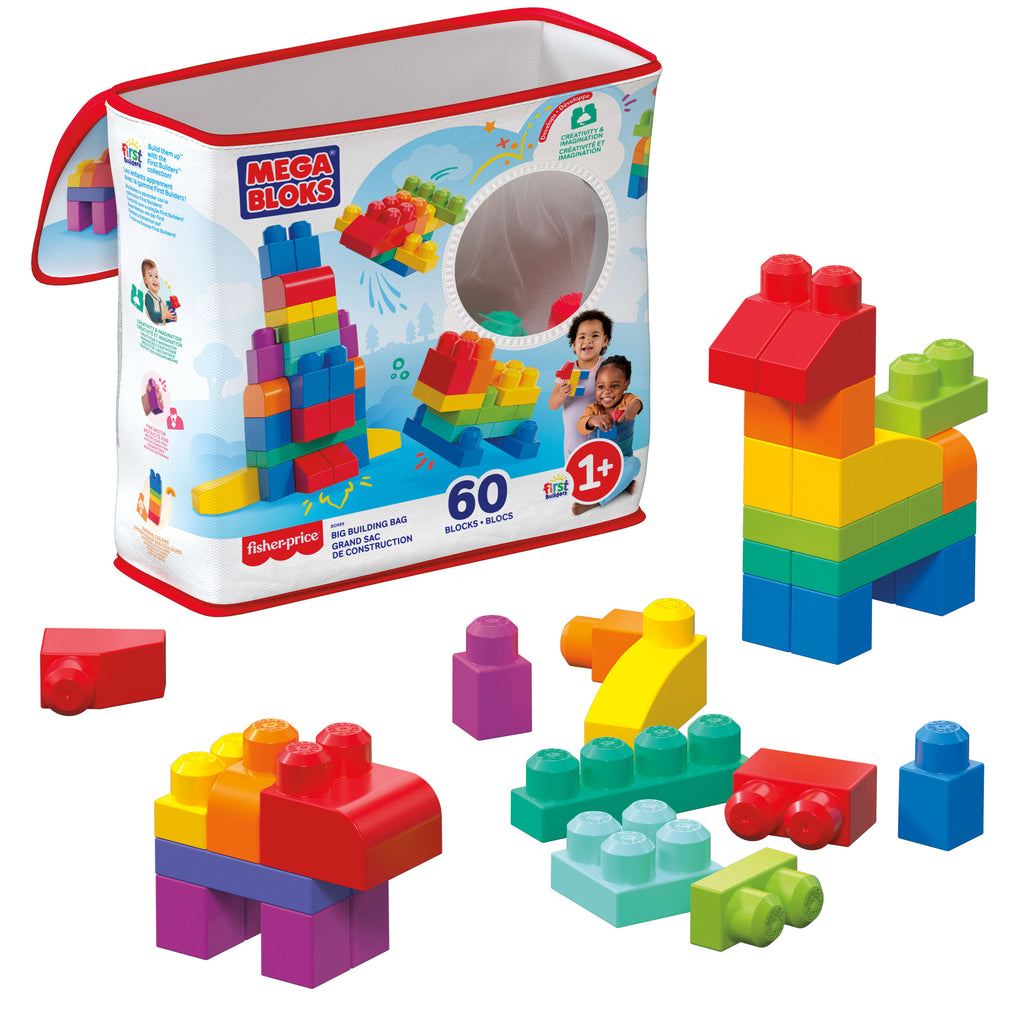 F.P. Mega Bloks Τουβλάκια-Τσάντα 60Τμχ (DCH55)