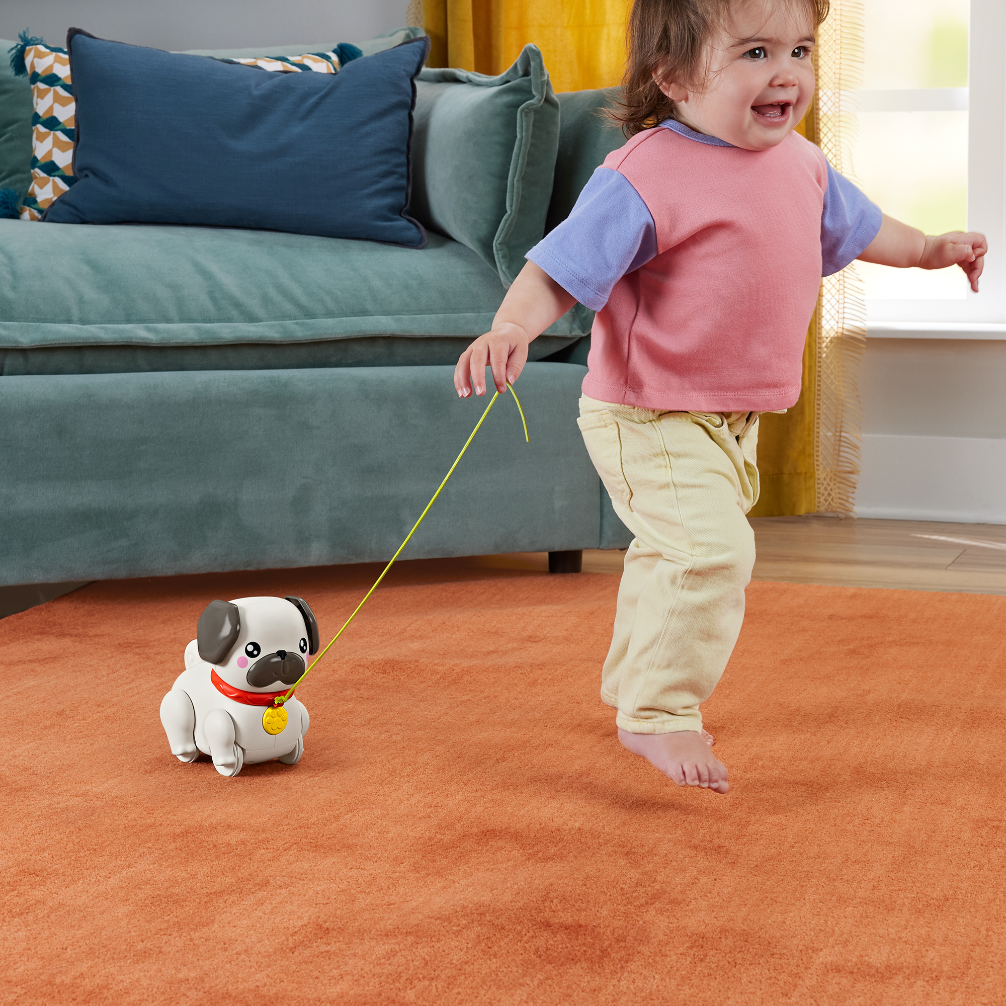 Fisher-Price Pets Συρόμενο Σκυλάκι Pug (HTW94)