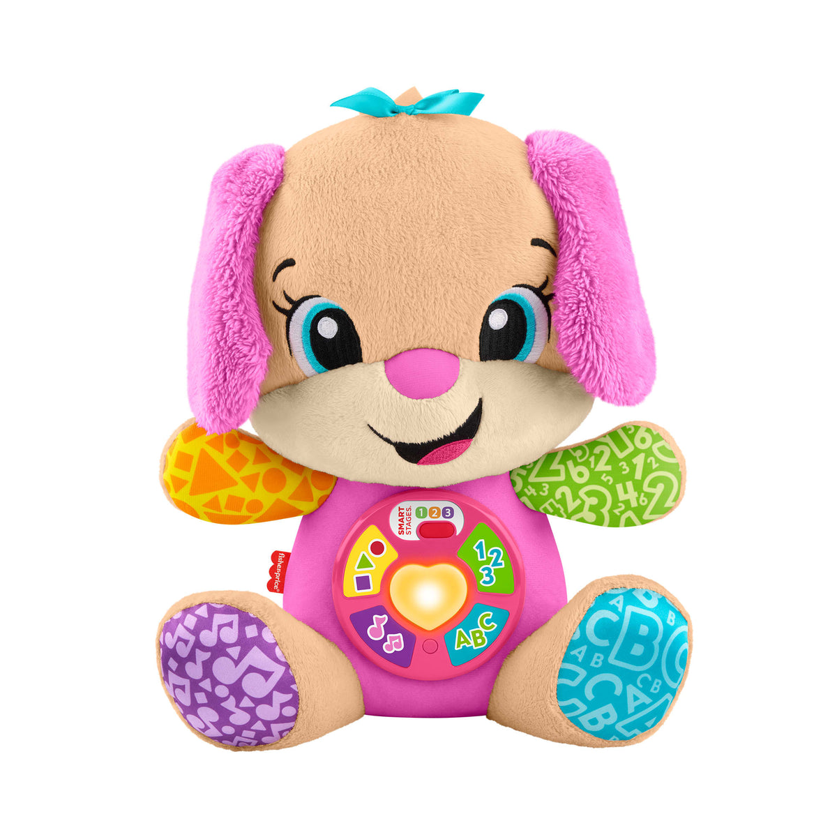 Fisher Price Laugh & Learn Εκπαιδευτικό Σκυλάκι Smart Stages Ροζ (JFD34) Για 6+ Μηνών