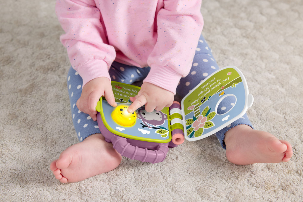 Fisher Price Μαλακό Βιβλιαράκι Μαϊμουδάκι (JFN07) Για 6+ Μηνών