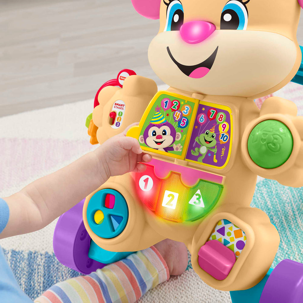 Fisher Price Laugh & Learn Εκπαιδευτική Στράτα Ροζ Σκυλάκι Smart Stages (FTC68)
