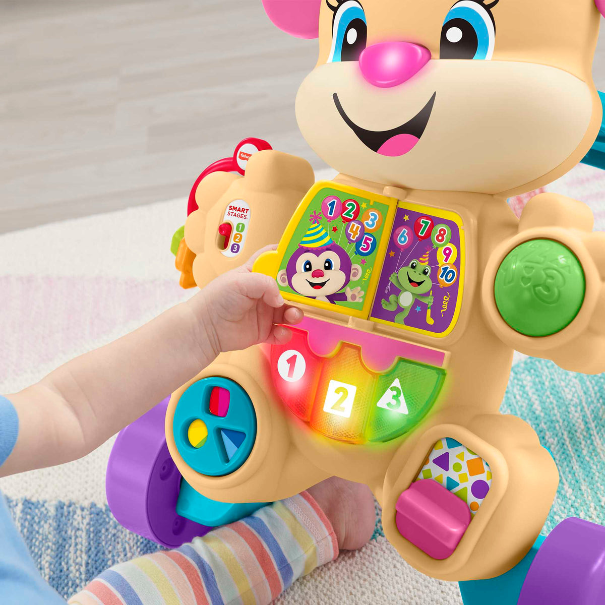 Fisher Price Laugh & Learn Εκπαιδευτική Στράτα Ροζ Σκυλάκι Smart Stages (FTC68)