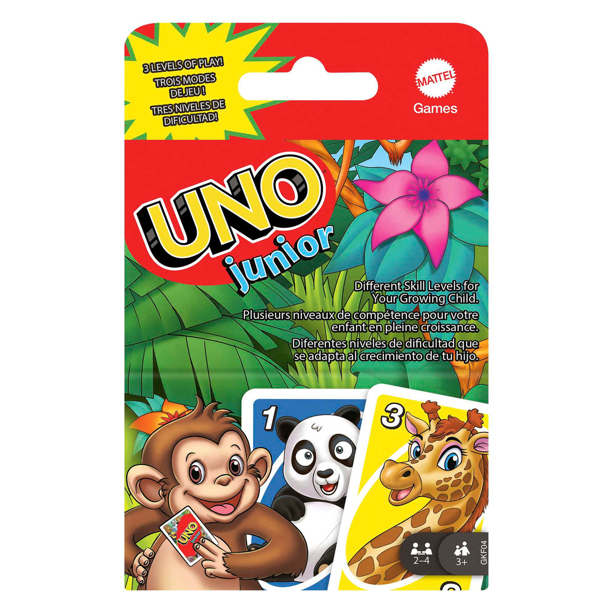 UNO Junior για 2-4 Παίκτες 3+ Ετών