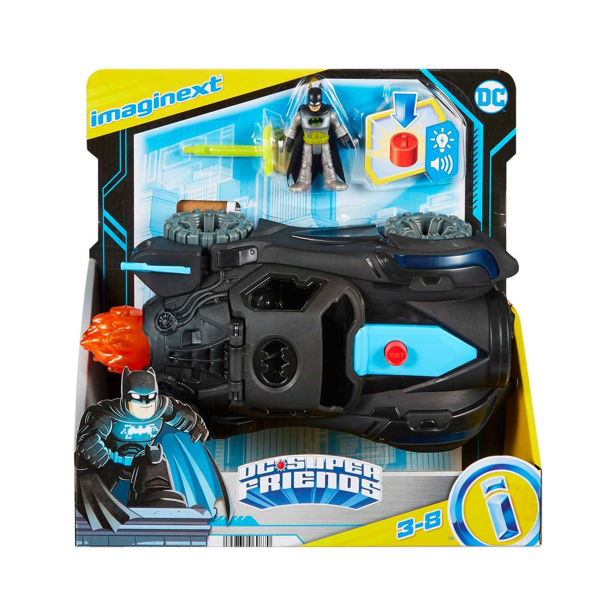 Imaginext™ DC Super Friends™ Batmobile™ 30cm με Φώτα & Ήχους HGX96