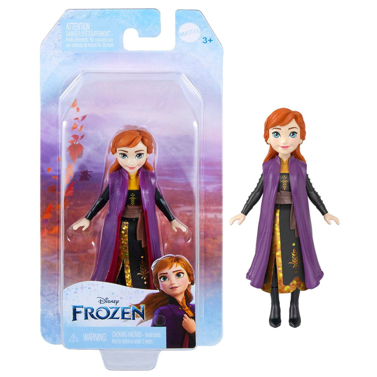Κούκλα Mattel Disney: Frozen - Anna Small Doll (9cm) (HLW99)