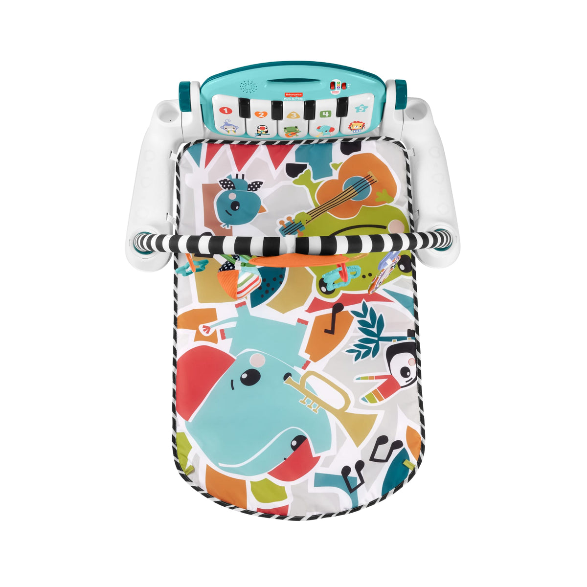 Fisher Price Kick & Play Γυμναστήριο Δραστηριοτήτων με Μουσική για Νεογέννητα HWY55