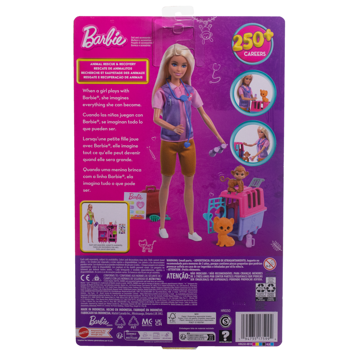 Barbie Διασώστρια Άγριων Ζώων HRG50