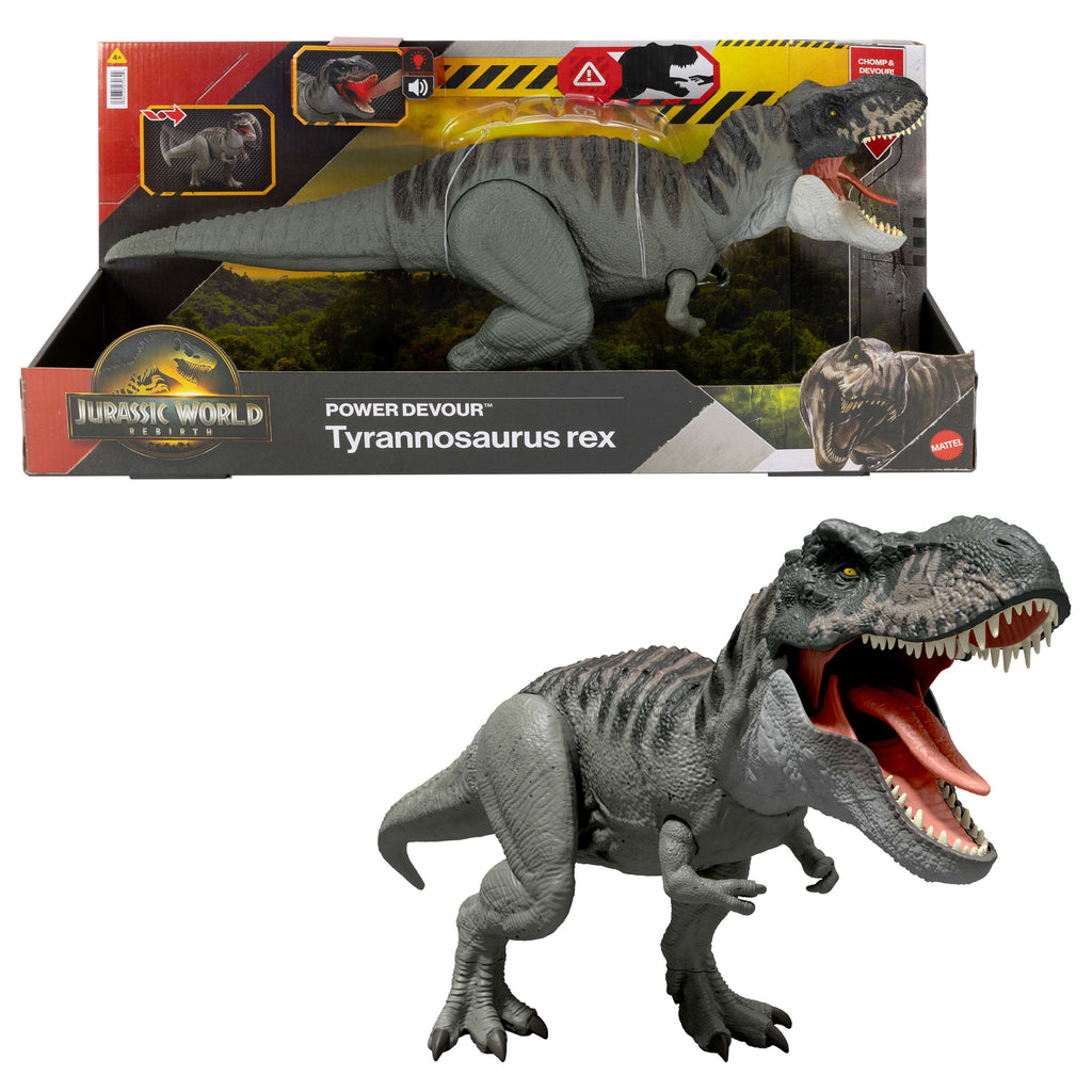 Jurassic World Rebirth T-Rex Με Επαναλαμβανόμενο Δάγκωμα Και Ήχους (JCH02)