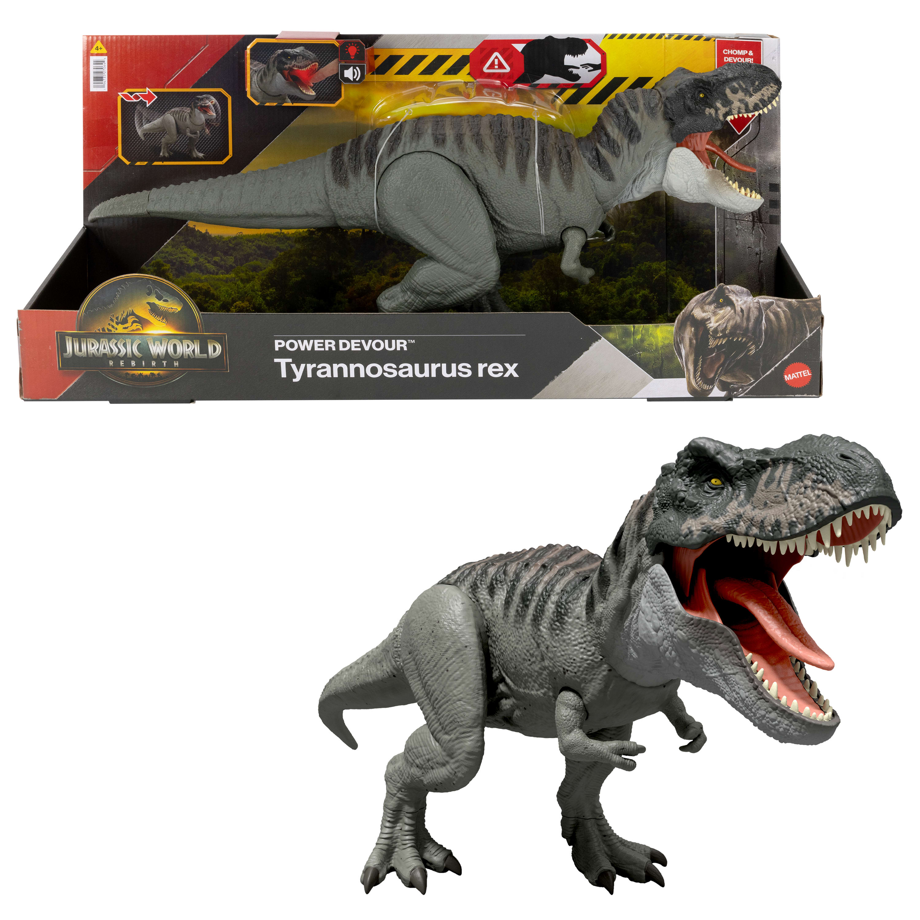 Jurassic World Rebirth T-Rex Με Επαναλαμβανόμενο Δάγκωμα Και Ήχους (JCH02)