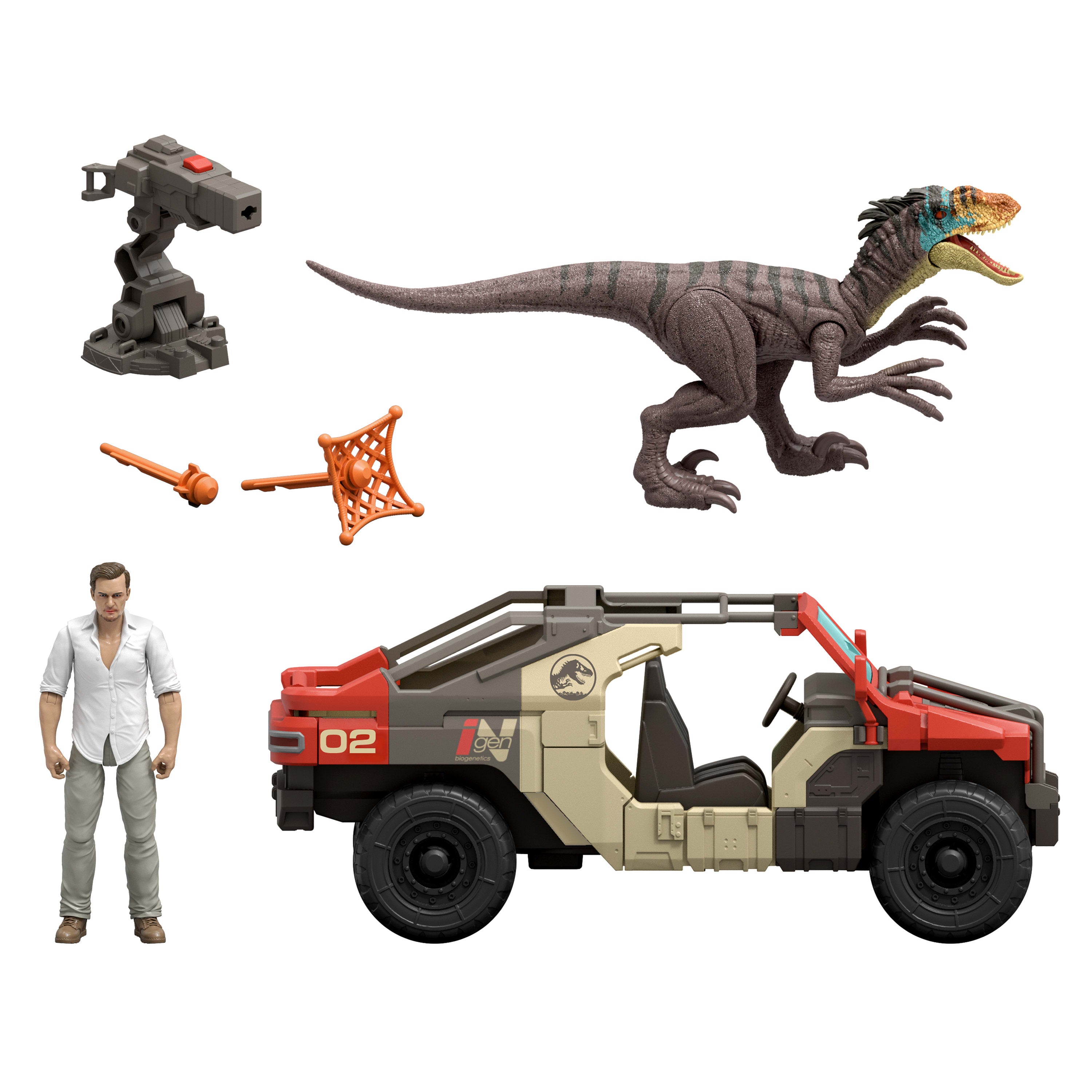 Jurassic World Rebirth Δεινόσαυρος Με Όχημα & Φιγούρα (JGB59)