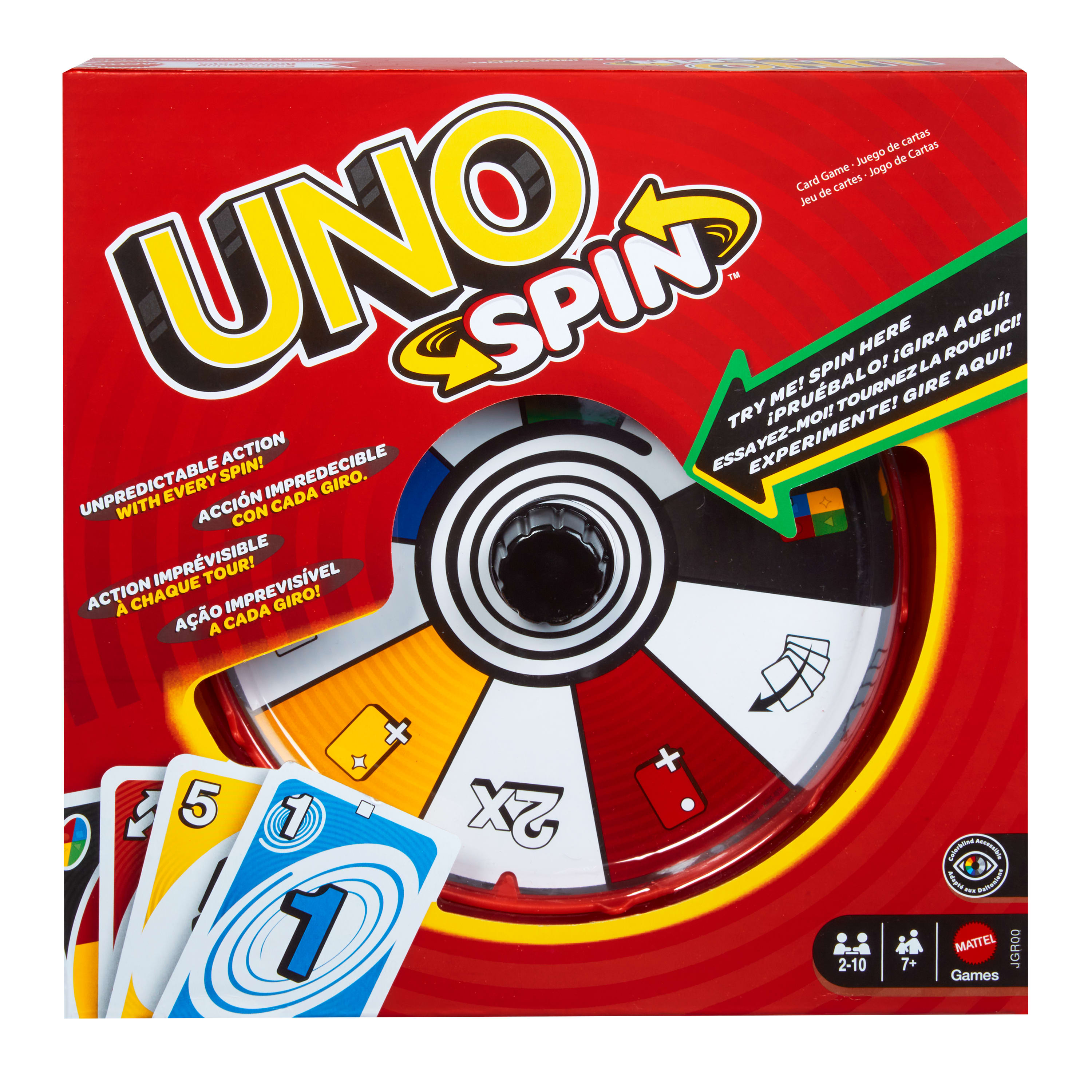 Uno Spin Επιτραπέζιο Παιχνίδι Καρτών JGR00