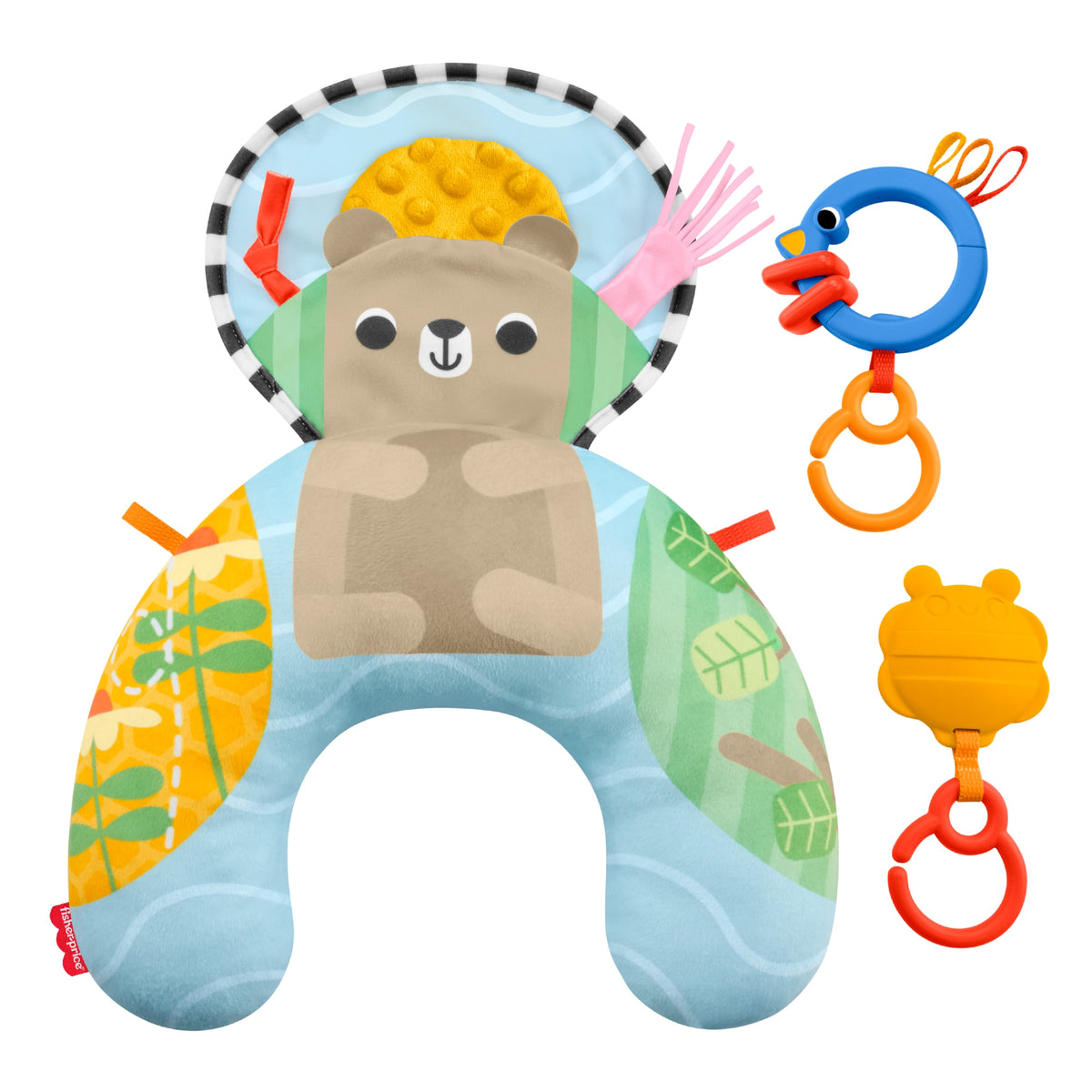 Fisher Price Μαξιλαράκι Δραστηριοτήτων Με Αρκουδάκι (JHB44) Για 0+