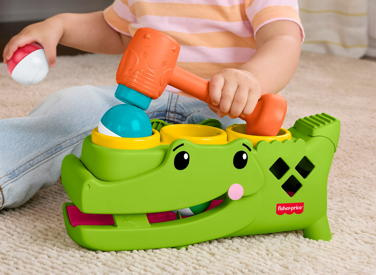 Fisher Price Κροκόδειλος Παιχνίδι Με Μπαλίτσες JLB94