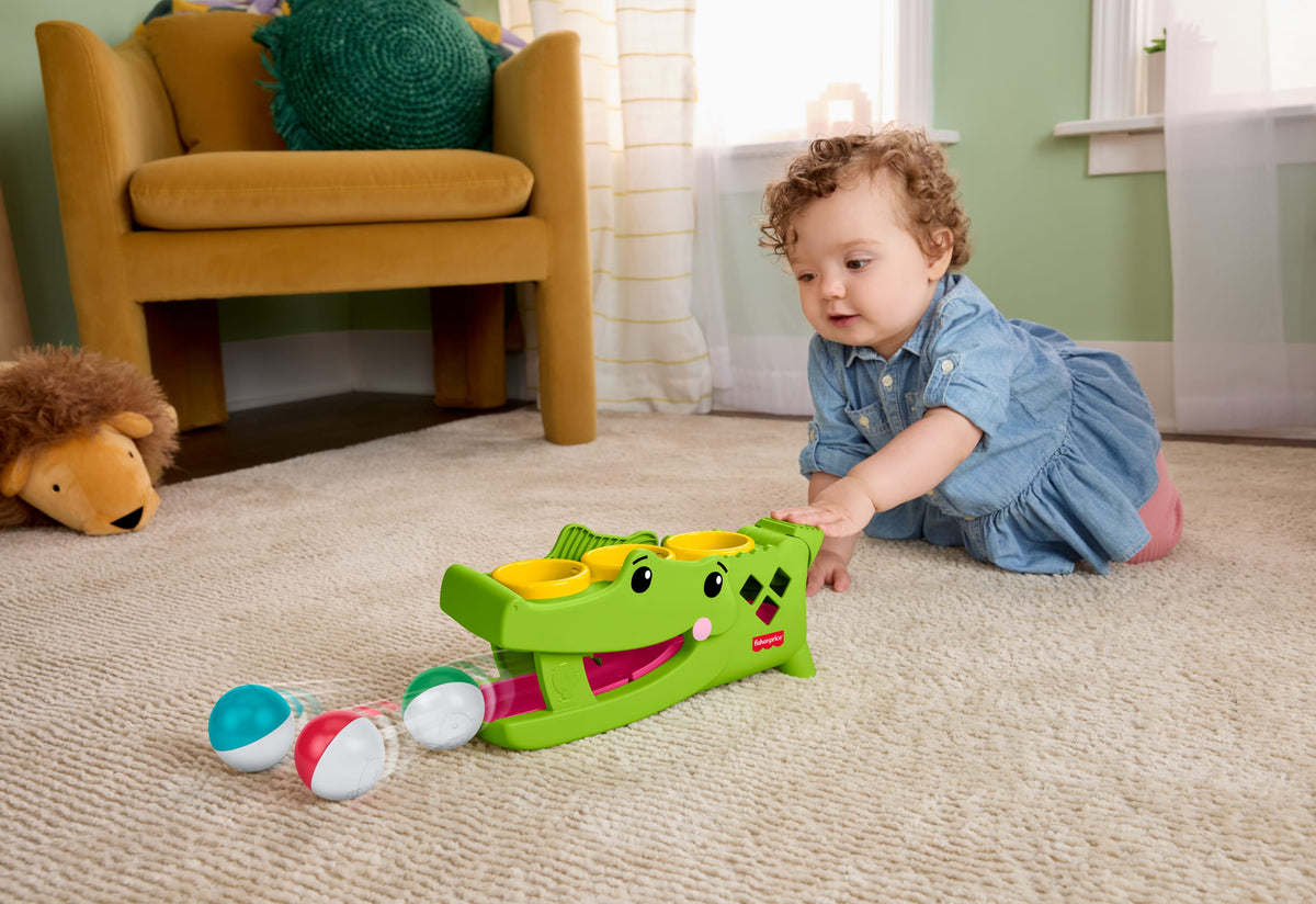 Fisher Price Κροκόδειλος Παιχνίδι Με Μπαλίτσες JLB94