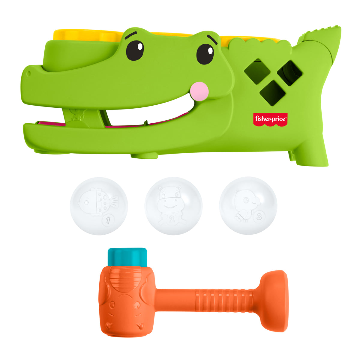Fisher Price Κροκόδειλος Παιχνίδι Με Μπαλίτσες JLB94